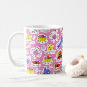 Stricken Häkelliebe Kaffeetasse