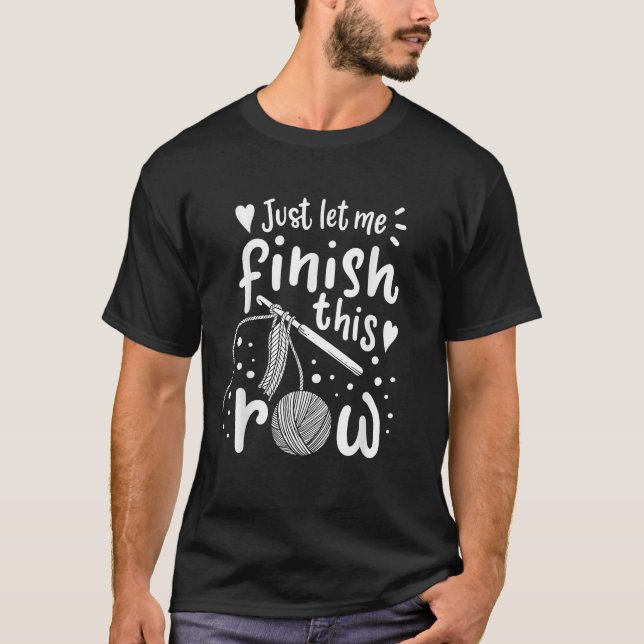 Stricken Häkeln Garn Lustig  T-Shirt (Vorderseite)