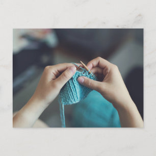 Stricken Postkarte