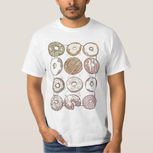 Stricken Sie ein Dutzend Donuts Herren T-Shirt
