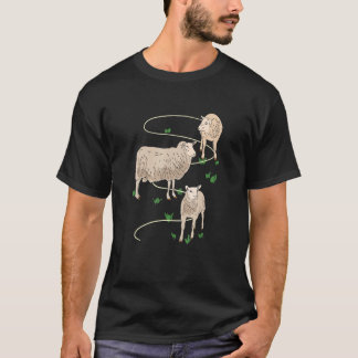 Stricken Textil-Gewebe Textil-Motiv Weaving T-Shirt