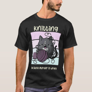 Stricken weil Mord falsch ist' Katzenkuscheldecke T-Shirt