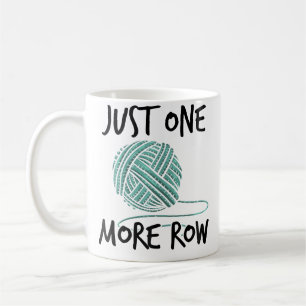 Strickende Frauen, nur noch eine Reihe, Wolle, Häk Kaffeetasse