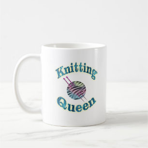 Strickende Königin Kaffeetasse