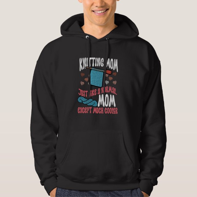 Strickende Mutter Häkeln Garn Sammler Muttertag  2 Hoodie (Vorderseite)