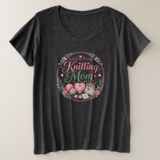 Strickende Mutter - Übergrößen T-Shirt