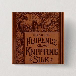 Strickende Silk Abdeckung Florenz Button