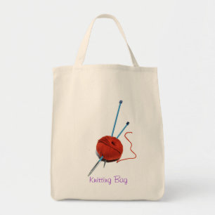 Strickende Tasche