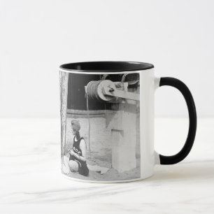 Strickende Venedig-Leibwächter, frühe 1900s Tasse