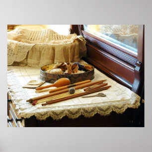 Strickende Versorgungen Poster