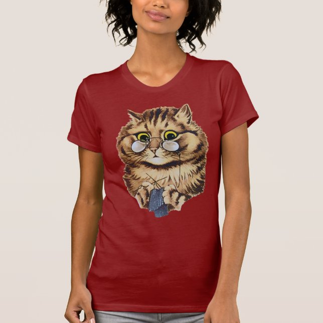 Strickender Großmutter-T - Shirt (Vorderseite)