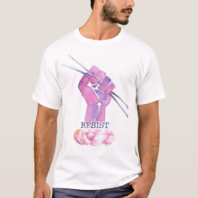 Strickender Power-T - Shirt der Männer (Vorderseite)