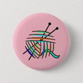 Strickendes Abzeichen Button