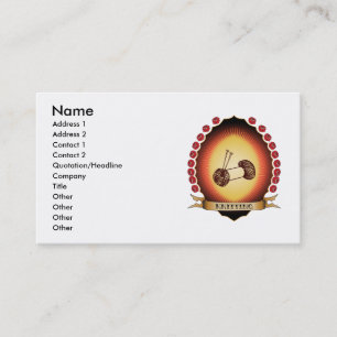 Strickendes Mandorla Visitenkarte