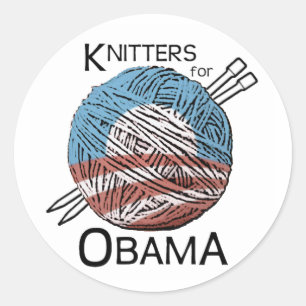Stricker für Obama-Aufkleber #1 Runder Aufkleber