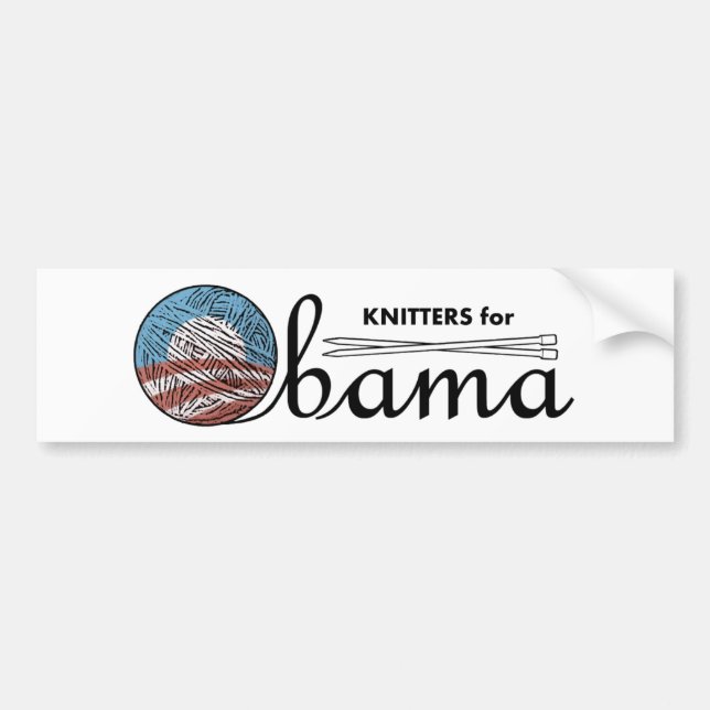 Stricker für Obama-Autoaufkleber #1 Autoaufkleber (Vorne)