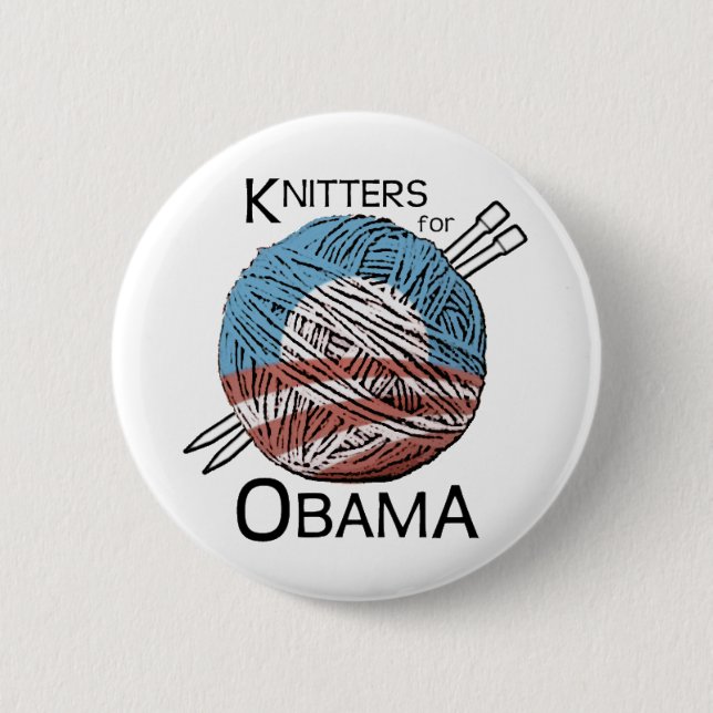 Stricker für Obama-Knopf #1 Button (Vorderseite)