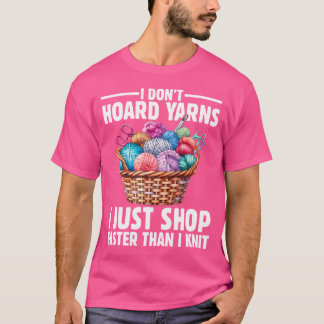 Stricker Garn Lustiges Stricken T-Shirt