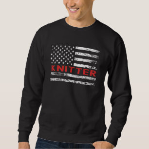 Stricker USA-Flagge Beruf Retro Jobtitel Sweatshirt