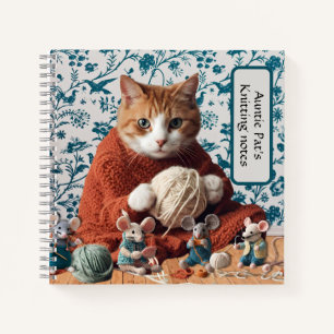 Strickerei für Crochet Cat and Mouse Notizbuch