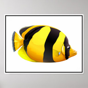 Strickfisch-Poster Poster