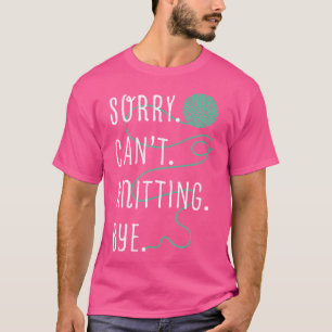 Strickgarn Kunstfaser Künstler Nähen Lustig T-Shirt