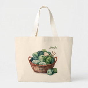 Strickgarn Personalisierte TascheStrickende Gesche Jumbo Stoffbeutel