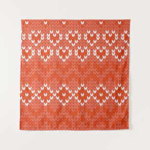 Strickgeometrisches nahtloses Muster Wandteppich