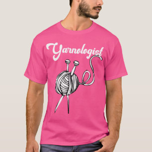 Strickgeschenk T-Shirt Strickerinnen Garn Wolle Na