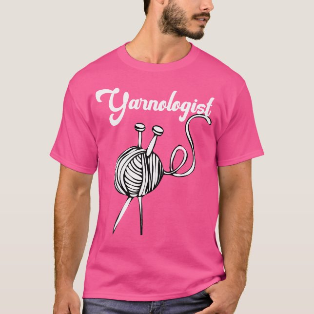 Strickgeschenk T-Shirt Strickerinnen Garn Wolle Na (Vorderseite)