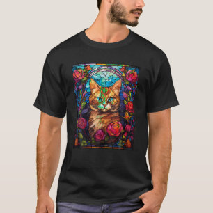 Strickglas-artige Pixie-Bob-Katze T-Shirt