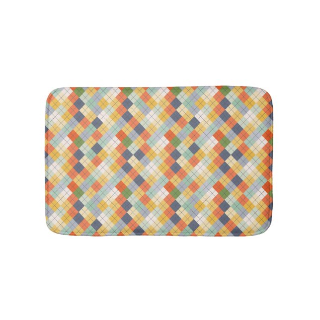 Strickjacke-Hintergrund 2 Badematte (Vorderseite)