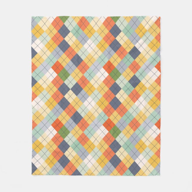 Strickjacke-Hintergrund 2 Fleecedecke (Vorderseite)