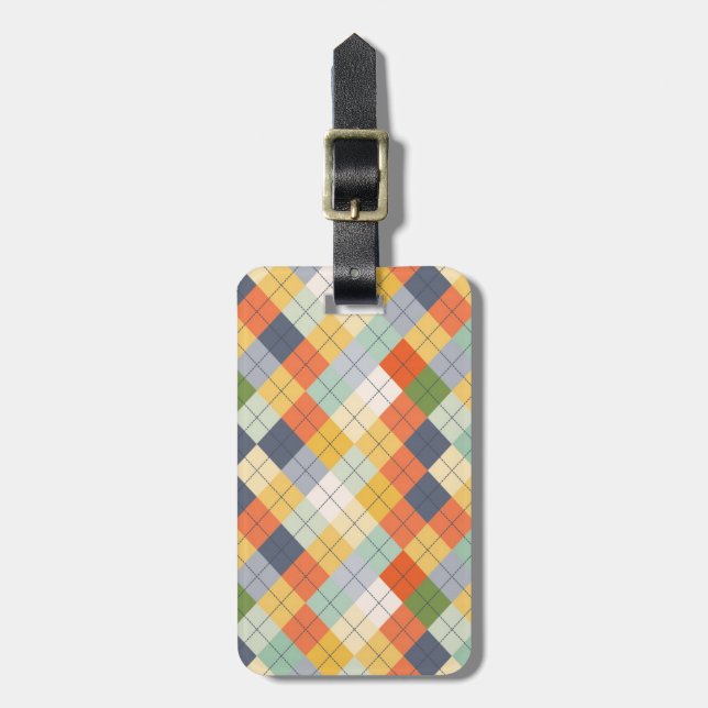 Strickjacke-Hintergrund 2 Gepäckanhänger (Vorderseite vertikal)