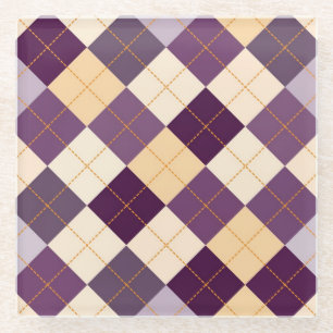 Strickjacke-Hintergrund Glasuntersetzer