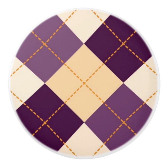 Strickjacke-Hintergrund Keramikknauf (Vorderseite)