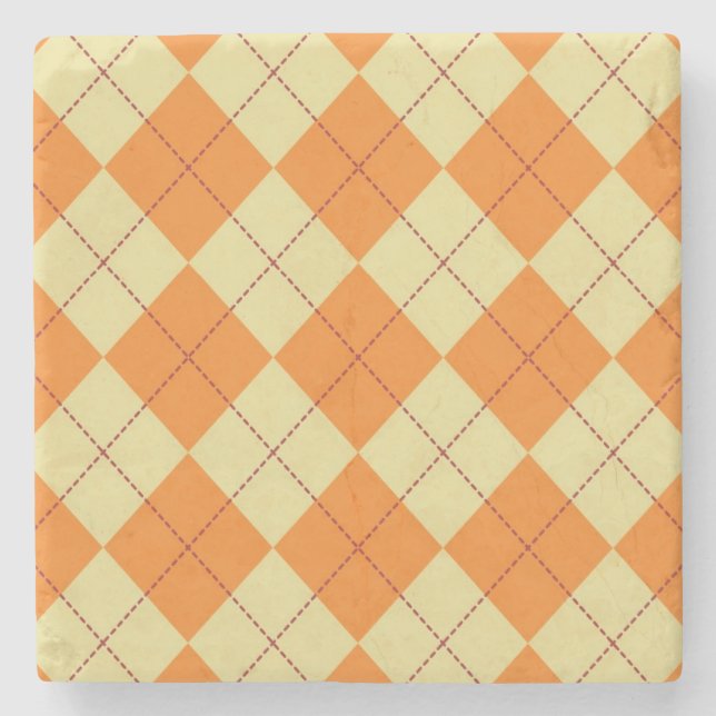 Strickjacke-Hintergrund Steinuntersetzer (Vorderseite)