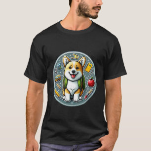 Strickjacke Zurück zur Schule Welsh Corgi Hund Jun T-Shirt
