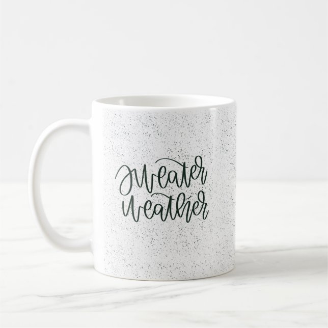 Strickjackewetter-Tasse Kaffeetasse (Links)