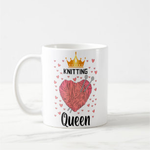Strickkönigin Strickliebhaber Kaffeetasse