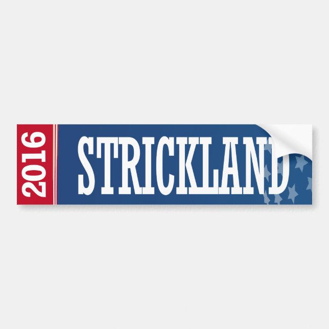 Strickland - Ted Strickland 2016 Autoaufkleber (Vorne)