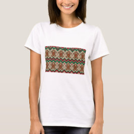 Strickmuster für Weihnachtsmann aus Lebkuchen  T-Shirt