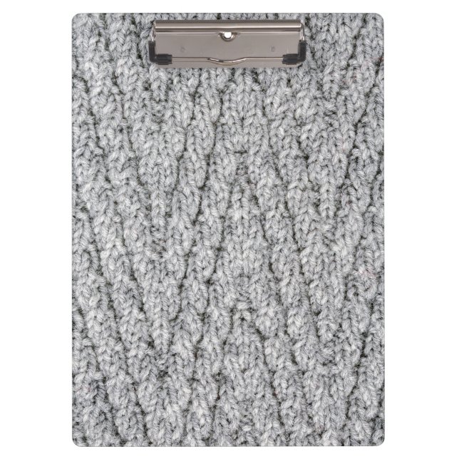 Strickmuster Klemmbrett (Vorderseite)