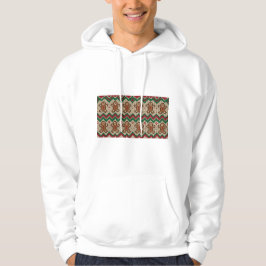 Strickmuster Weihnachtsmann Lebkuchenmann  Hoodie
