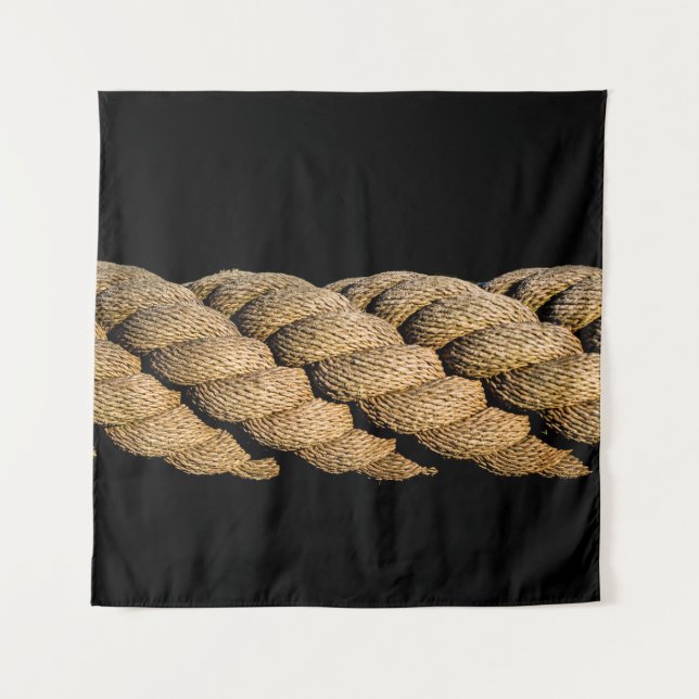Strickschnurgewebe aus Leine Wandteppich (Vorderseite)