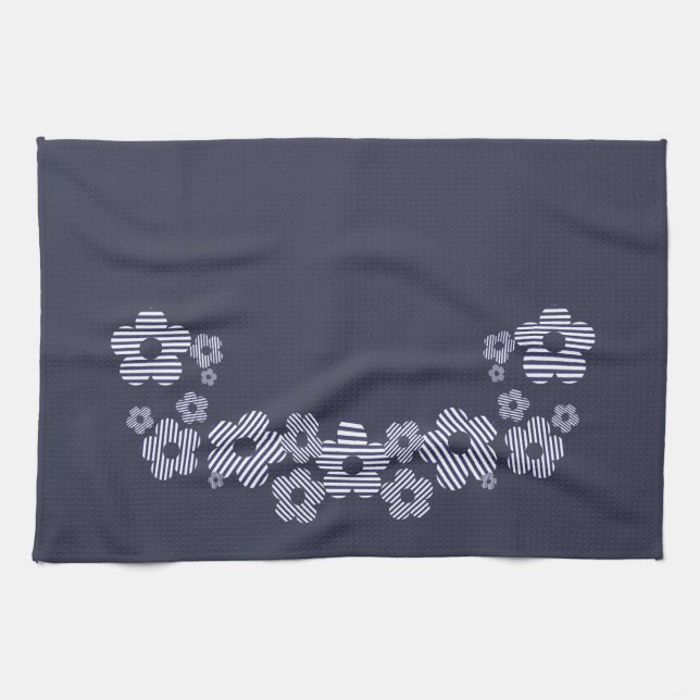 Strickte Blume Handtuch (Horizontal)