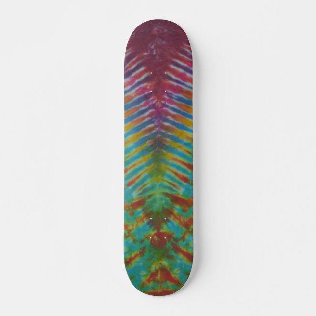 Strickte Gefärbte Krawatte Skateboard (Vorne)