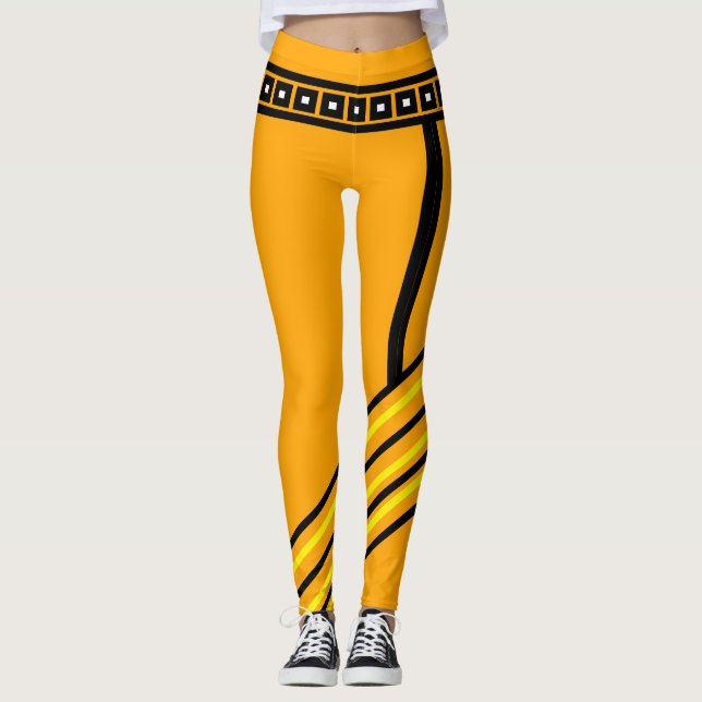 Strickte Leggings (Vorderseite)