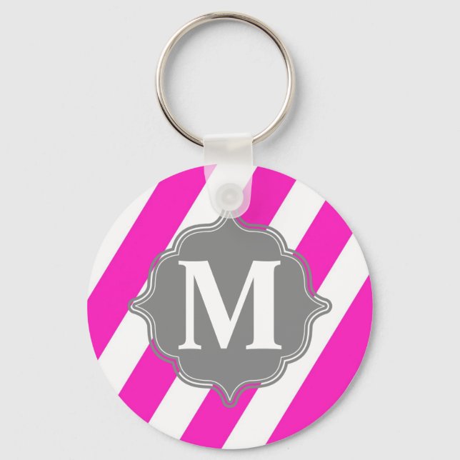 Strickte Monogramm-Schlüsselkette Schlüsselanhänger (Vorderseite)