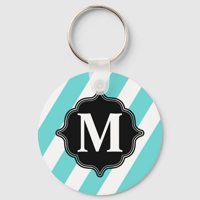 Strickte Monogramm-Schlüsselkette Schlüsselanhänger (Vorderseite)